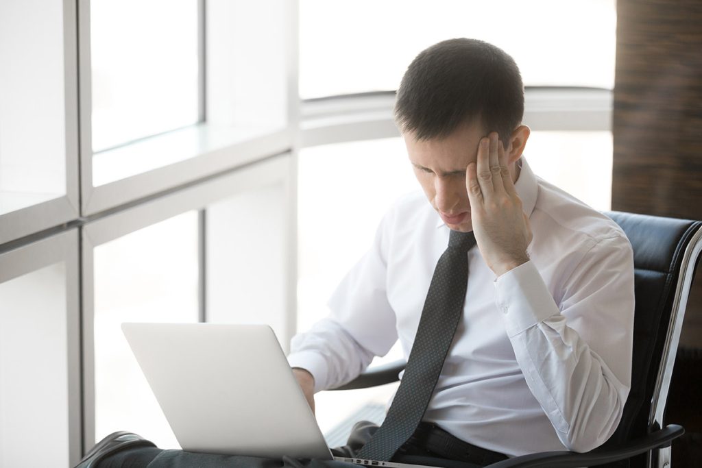 Office syndrome headache